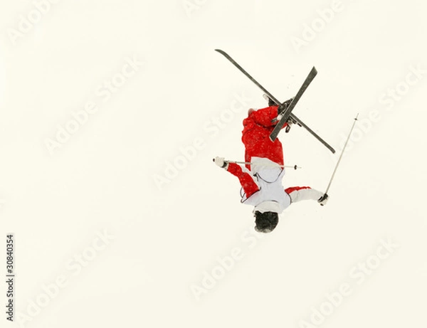 Obraz skier flip in the air