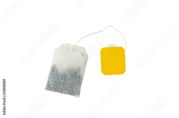 Obraz teabag isolated on white with clipping path