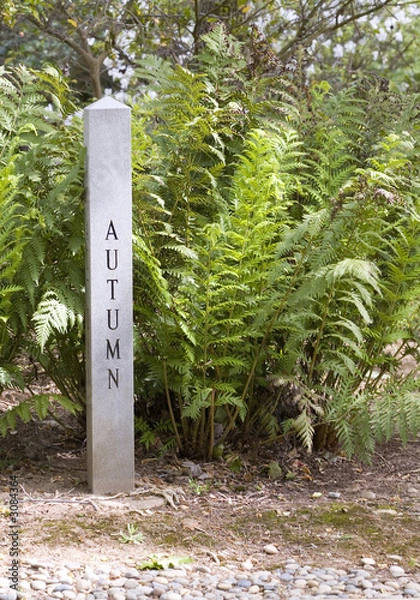 Fototapeta autumn garden sign