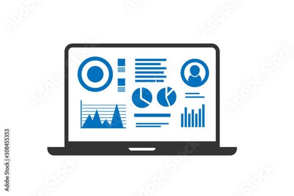 Obraz dashboard icon vector 
