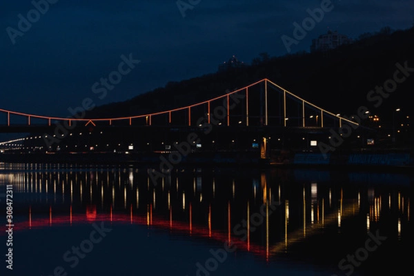 Obraz bridge at night