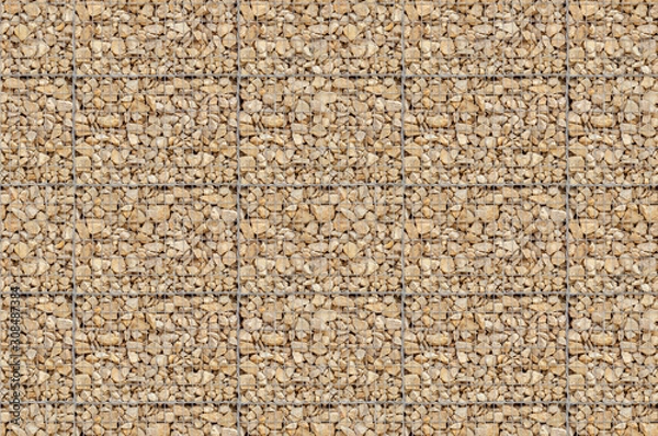 Fototapeta seamless gabion wall as background