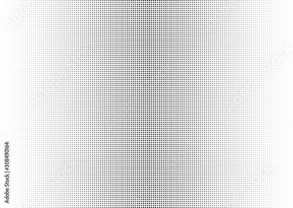 Fototapeta Abstract halftone dotted background. Monochrome grunge pattern with dot and circles.  Vector modern pop art texture for posters, sites, business cards, cover, postcards, labels, stickers layout.