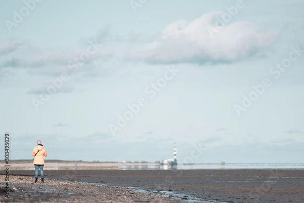 Obraz winter beach walk 