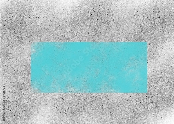 Fototapeta Blue rectangle on white background