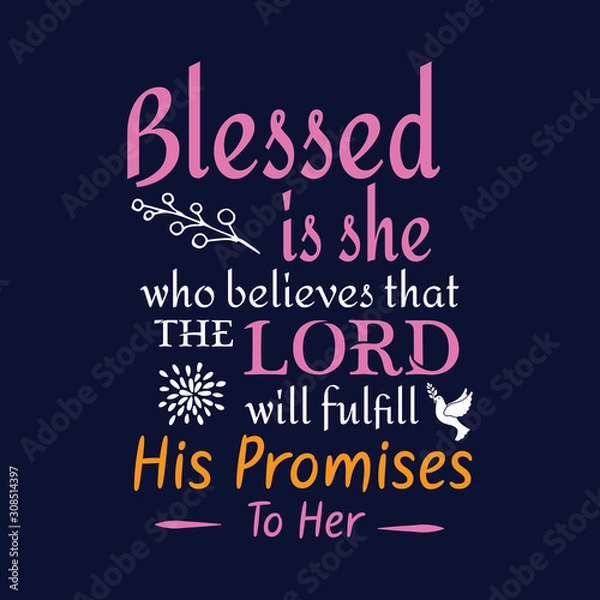 Fototapeta Christian Sayings and Christian Quotes:100% vector best for t shirt, pillow,mug, sticker and other Printing media.
