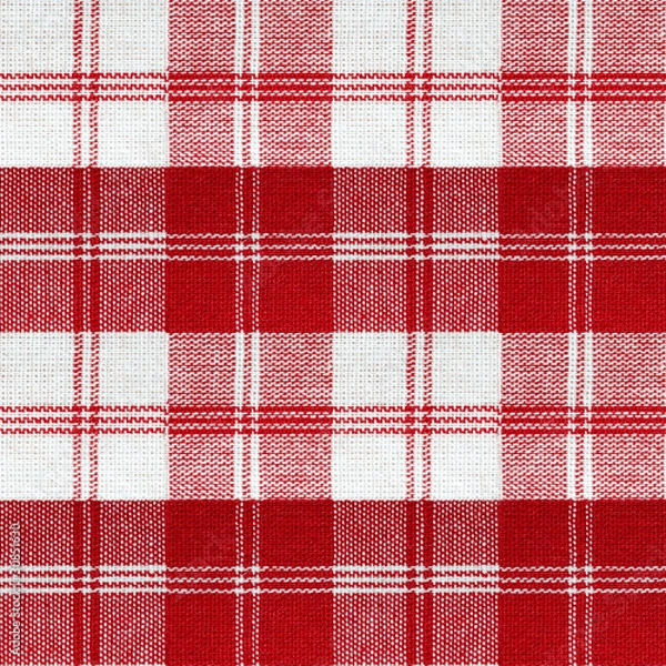 Fototapeta red vintage picnic pattern