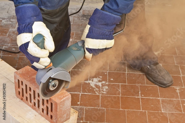 Obraz Work with grinder