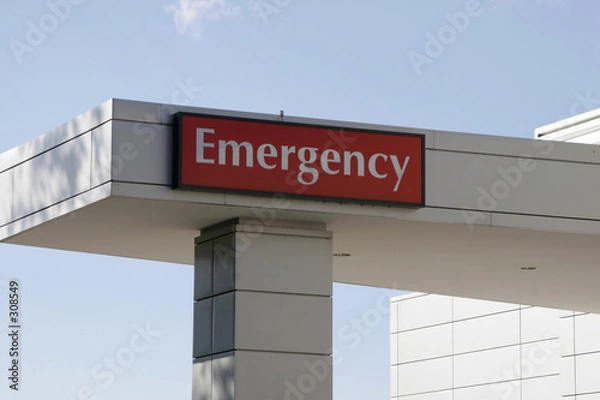 Obraz emergency sign
