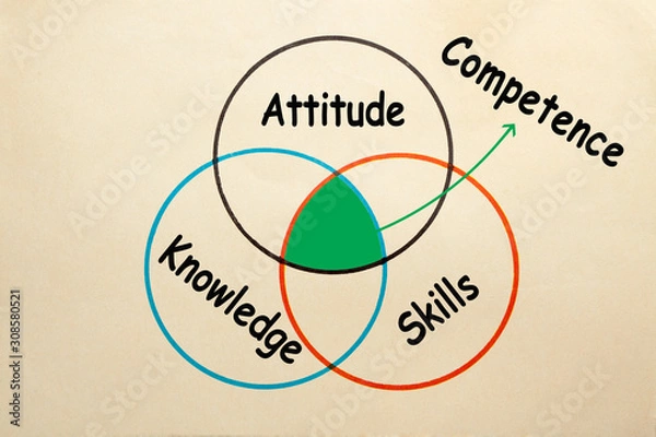 Fototapeta Competence Diagram Concept