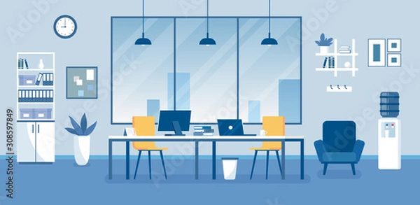 Obraz Workplace, modern office for team work