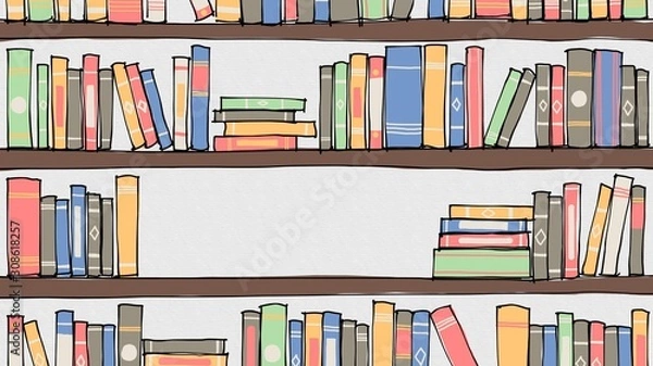 Fototapeta 本棚