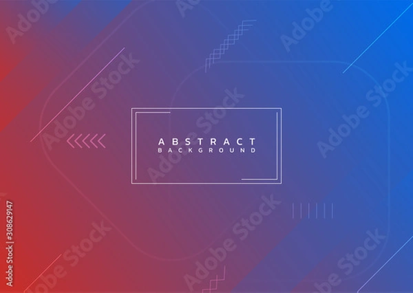 Obraz Colorful abstract background line design zigzag line transparent layout