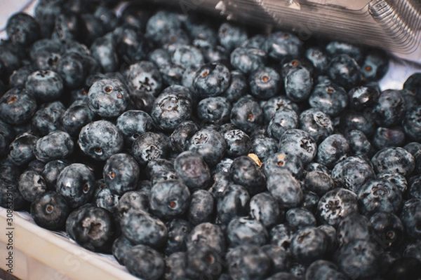 Fototapeta blueberries background 