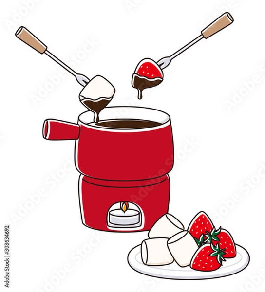 Obraz チョコレートフォンデュ