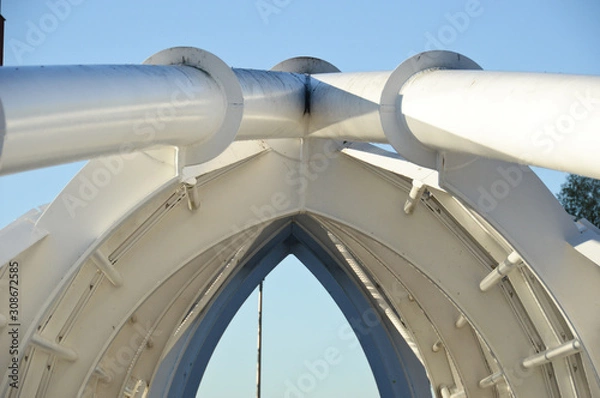 Obraz pont metal construction architecture passerelle