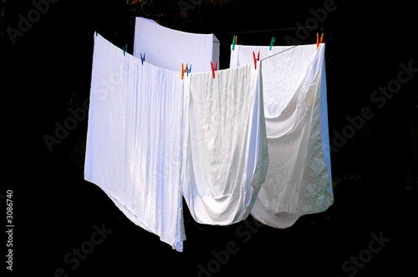 Fototapeta draps blancs