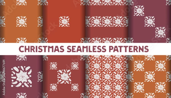 Fototapeta Set of patterns 1s1c-2