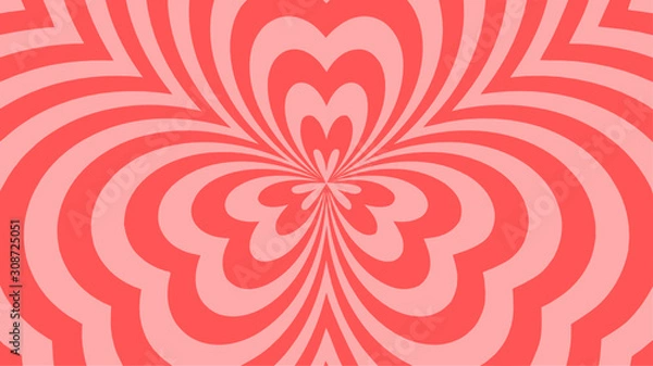 Obraz Vector - pink abstract flower background.Bursting, Radial, Radiating pattern.