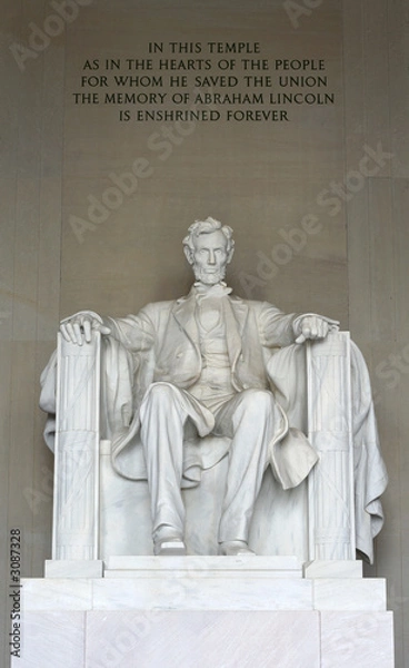 Fototapeta the statue of abraham lincoln