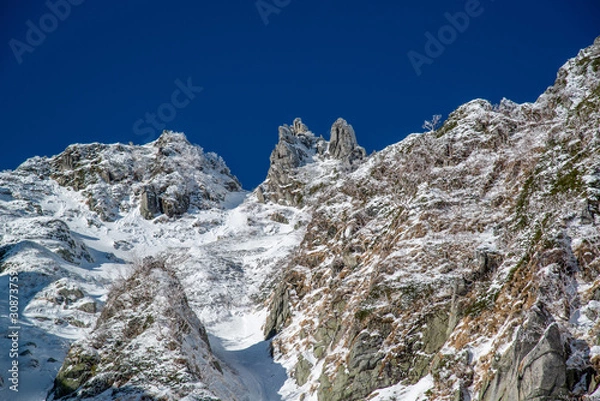 Obraz 千畳敷カール　冬の雪原の様子　快晴
