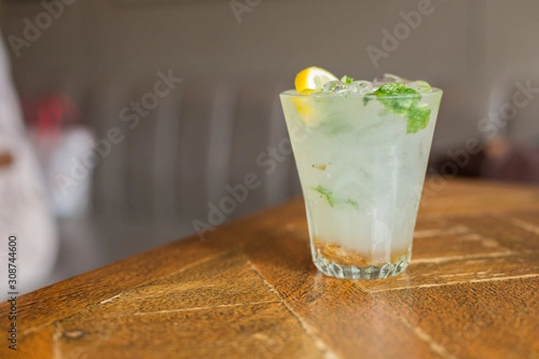 Fototapeta Mojito on Restaurant Table