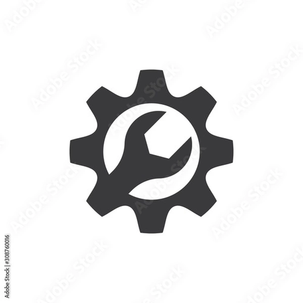 Fototapeta Gear logo vector icon