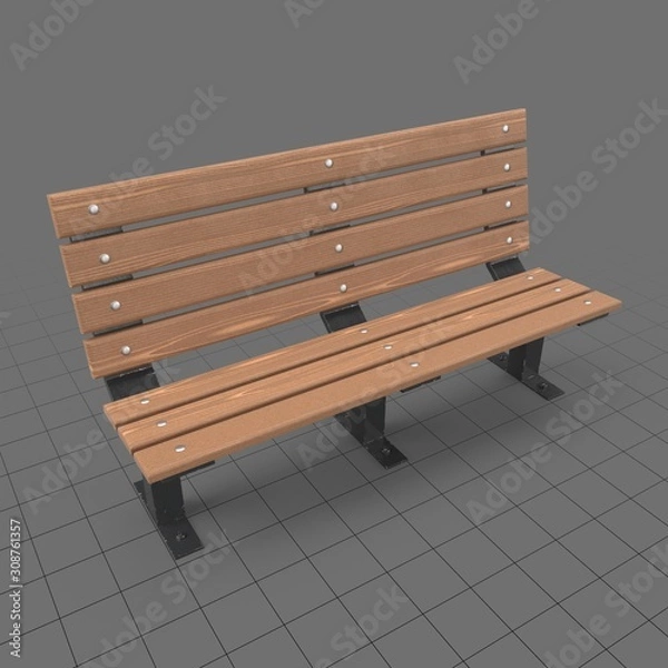 Obraz ławka w parku