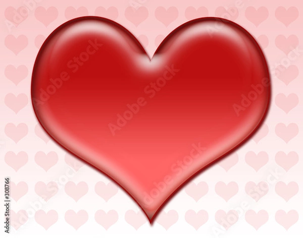 Obraz large red heart