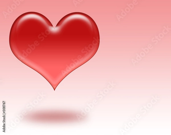 Obraz large floating heart