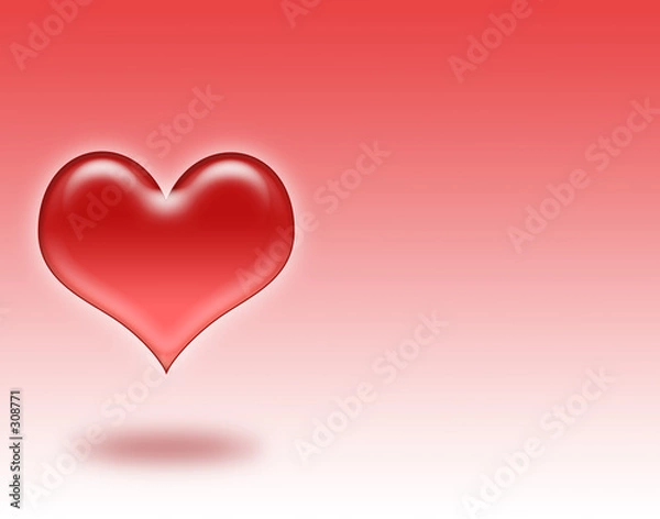 Obraz small floating heart