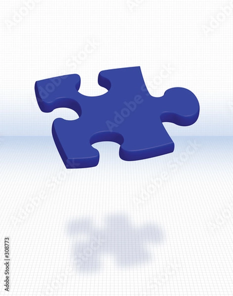 Obraz floating puzzle piece