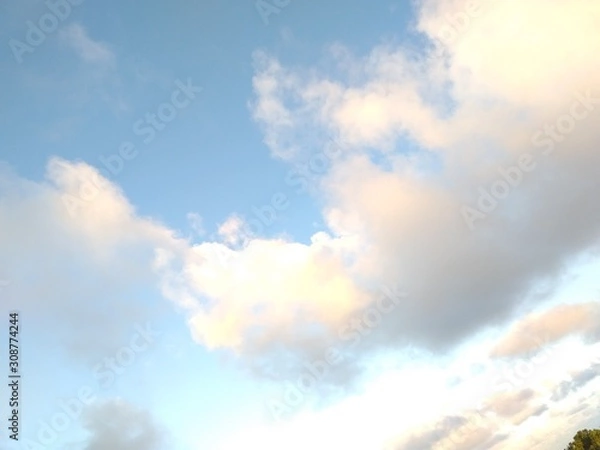 Obraz blue sky with clouds