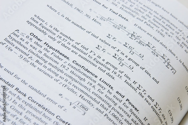 Fototapeta mathematical formulas