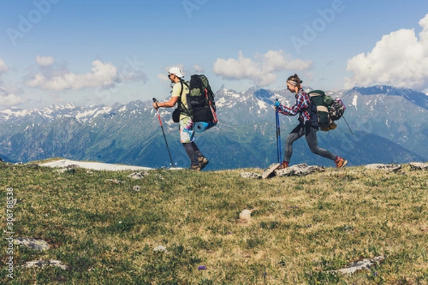 Fototapeta Sports leisure and hiking.