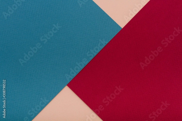 Obraz Abstract geometric сolor paper texture background. Trend colors.