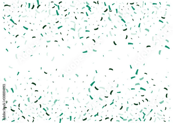 Fototapeta Festive color ribbon confetti background. Abstract frame confetti texture for holiday, postcard, poster, website, carnivals, birthday and children's parties. Cover confetti mock-up. Wedding card