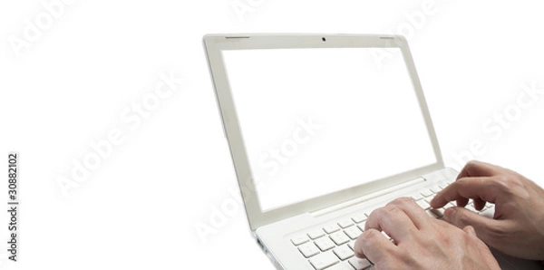 Fototapeta with a laptop