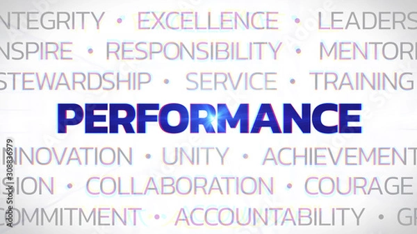 Obraz Performance - Highlighted Concept Buzzwords
