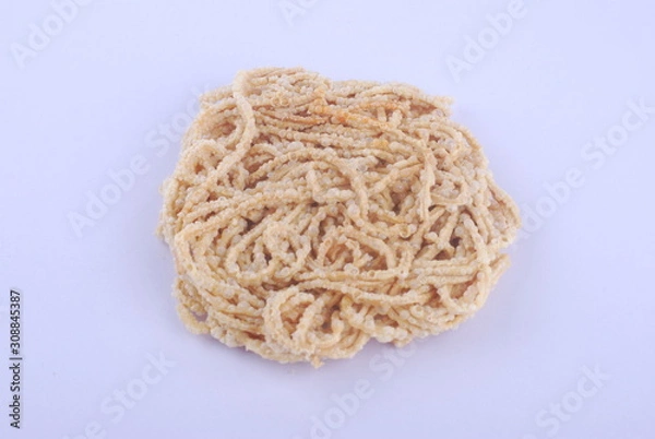 Obraz Mee siput is a famous local snack eaten with sambal or chili sauce.