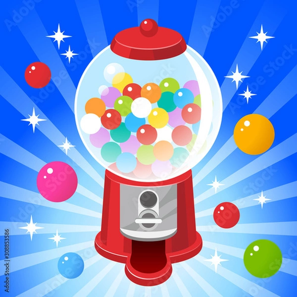 Fototapeta ガムボールマシン