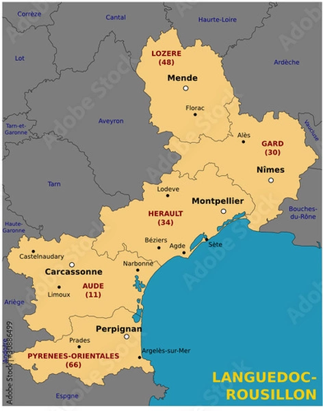 Obraz Region Langwedocja-Roussillon