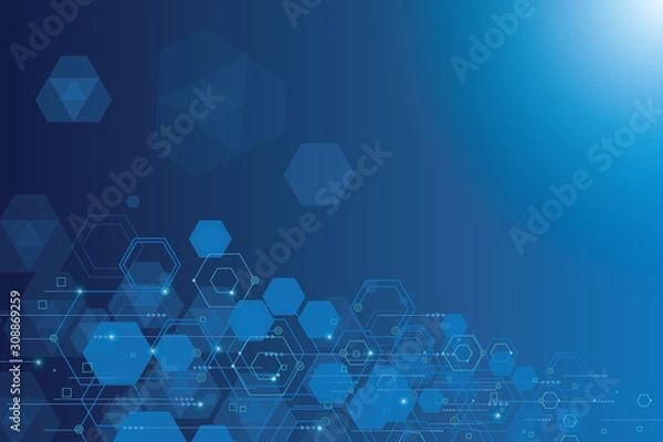 Fototapeta hexagonal background