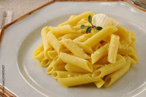 Fototapeta Pasta in bianco