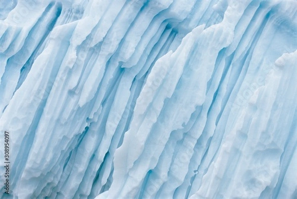 Fototapeta Full length view of Glaciers and Icebergs of the Arctic and Antarctic