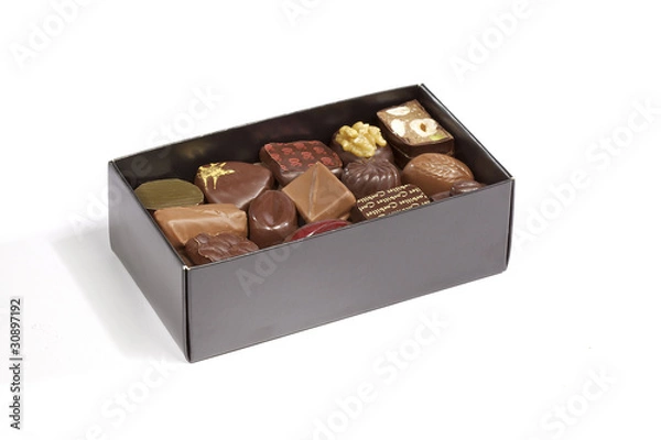 Fototapeta isolated chocolate box