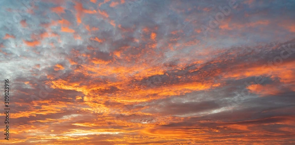 Obraz spectacular and colorful sunset sky