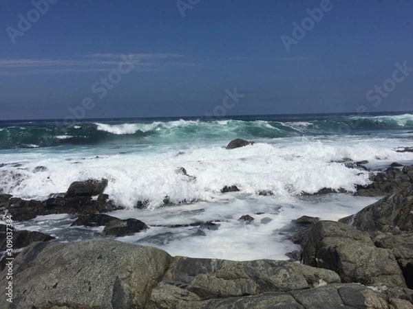 Fototapeta mar con olas