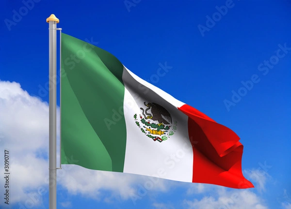 Fototapeta mexico flag (include clipping path)