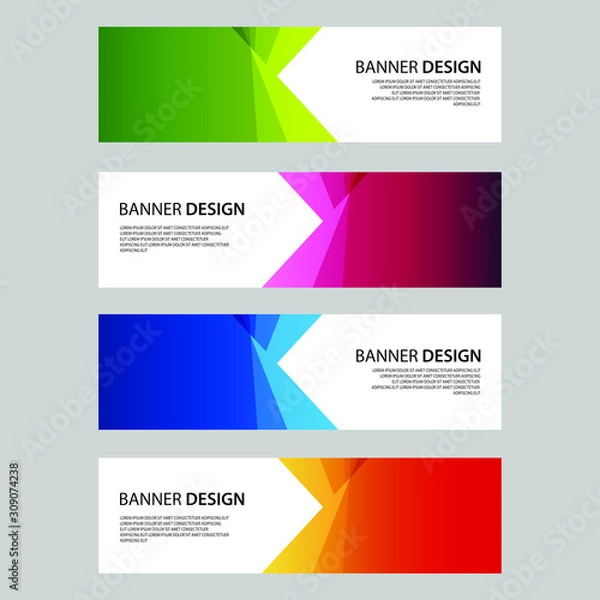 Fototapeta Vector Abstract design banner web template